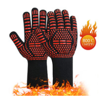 High temperature anti-scalding anti-cut insulation barbecue microwave oven gloves